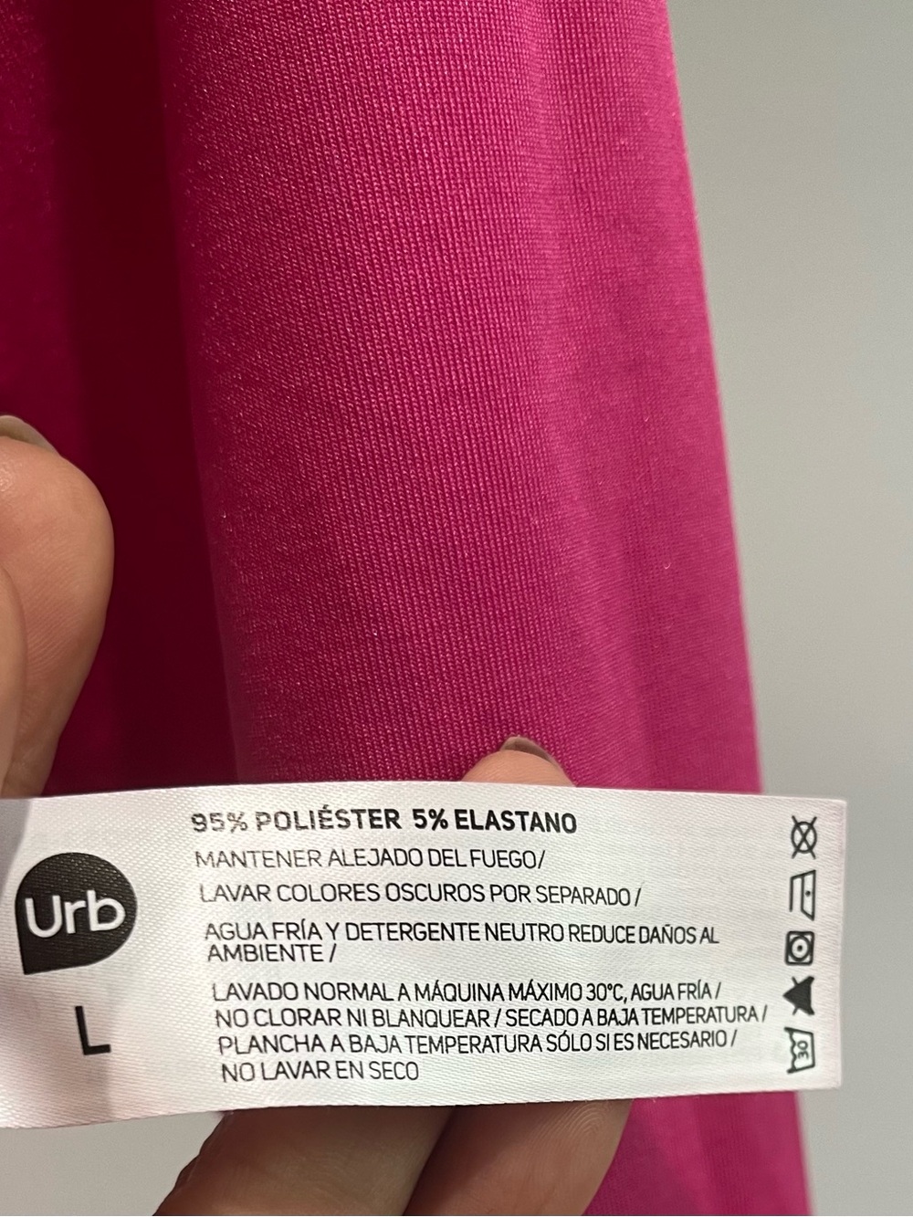 Women's Fuchsia Long Sleeve Crop Top - Turtleneck - Picture 4 of 7